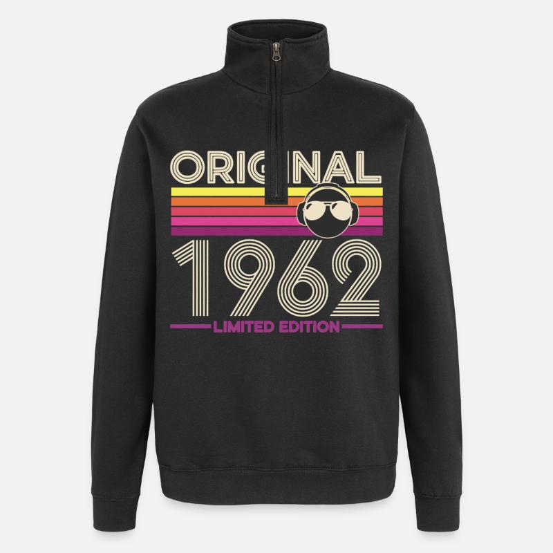 Original 1962 Édition limitée - Sweat à zip 1/4 - noir