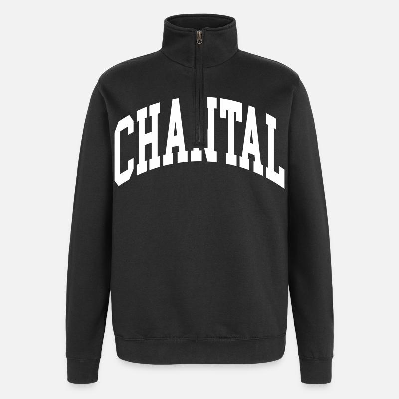 Chantal - Sweat à zip 1/4 - noir