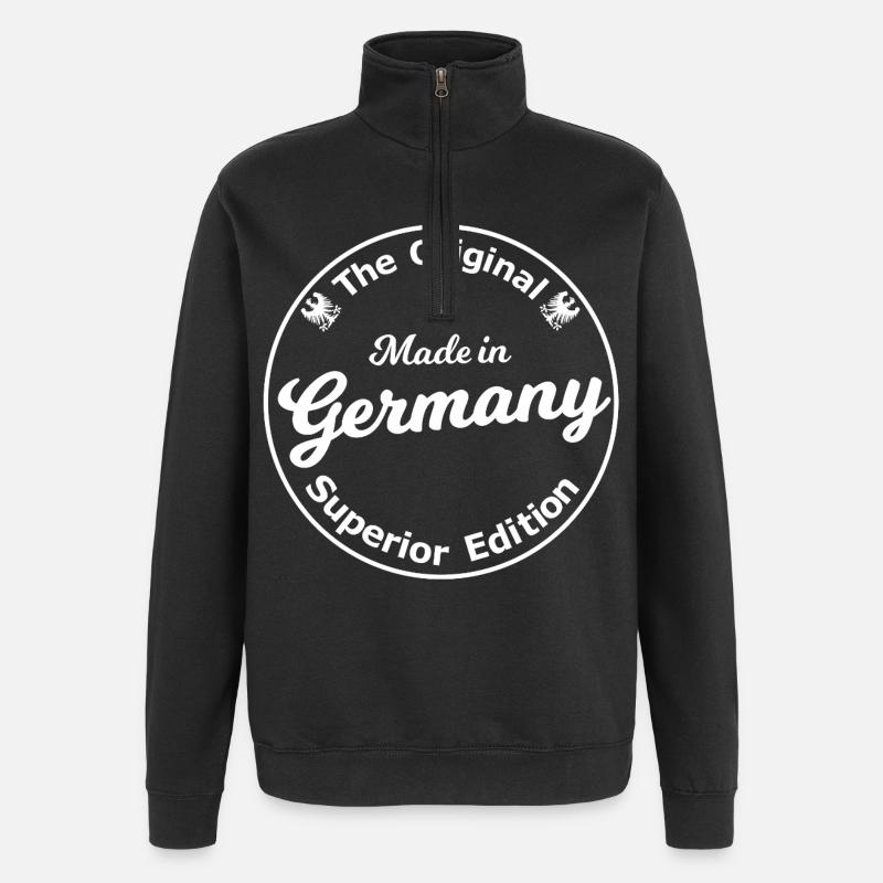 Insigne allemand original - Sweat à zip 1/4 - noir