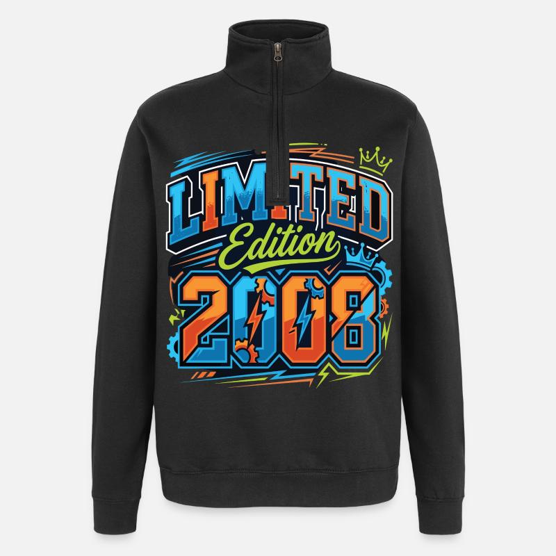 Édition limitée anniversaire 2008 - Sweat à zip 1/4 - noir