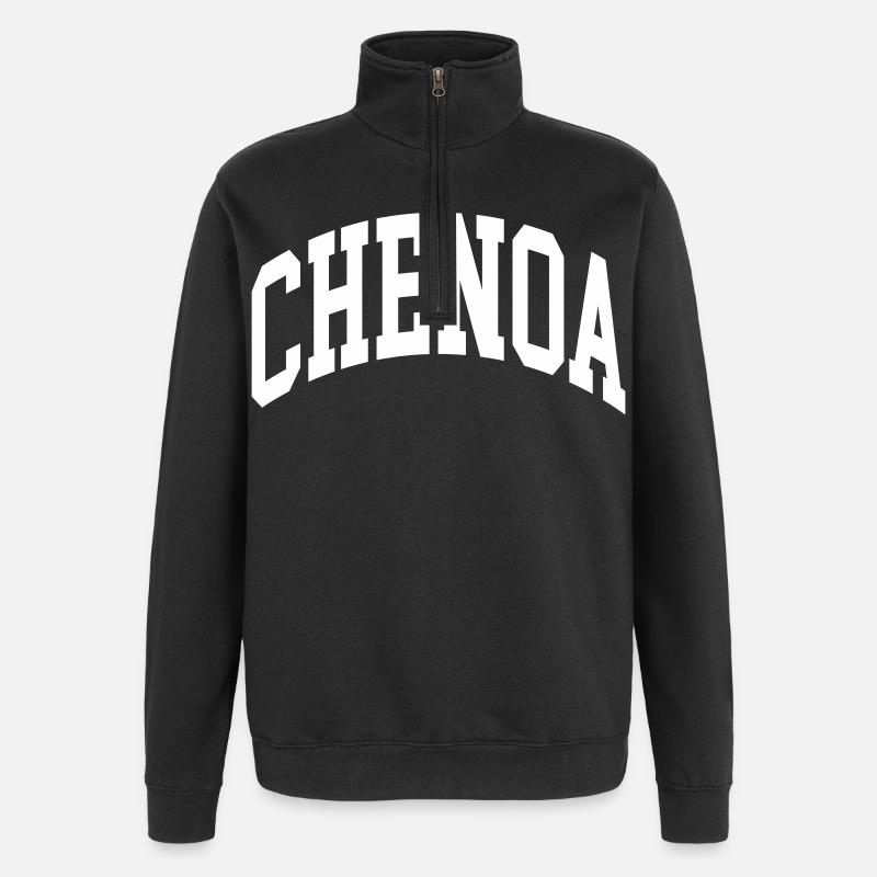 Chenoa - Quarter-Zip Sweatshirt - black