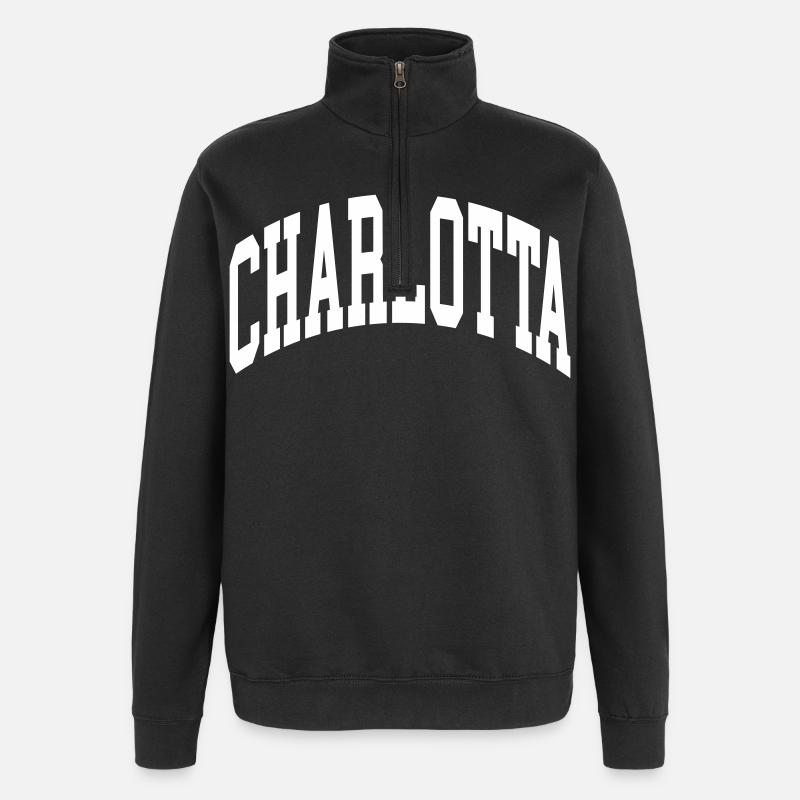 Charlotta - Quarter-Zip Sweatshirt - black