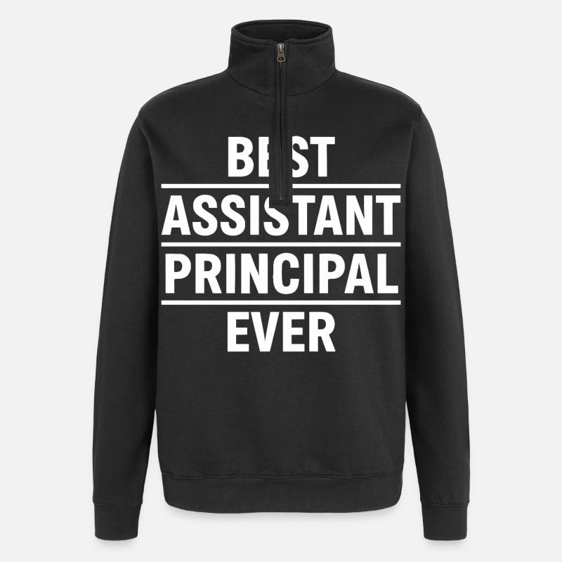 Best Assistant Principal Ever - Quarter-Zip Sweatshirt - black