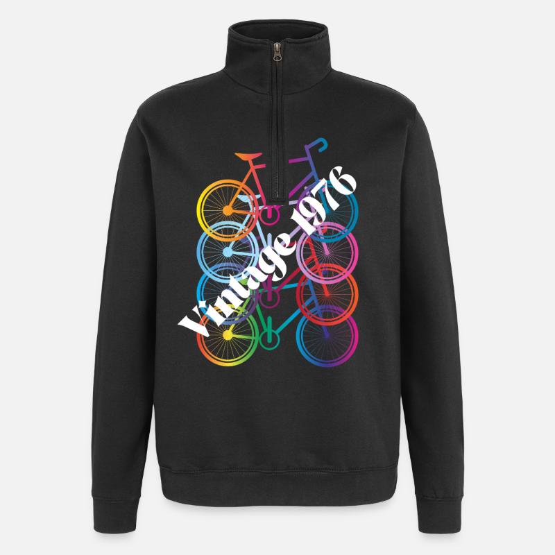 Millésime 1986 - Sweat à zip 1/4 - noir
