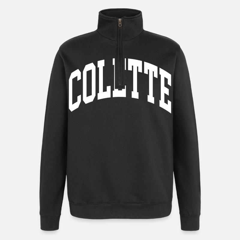 Colette - Quarter-Zip Sweatshirt - black
