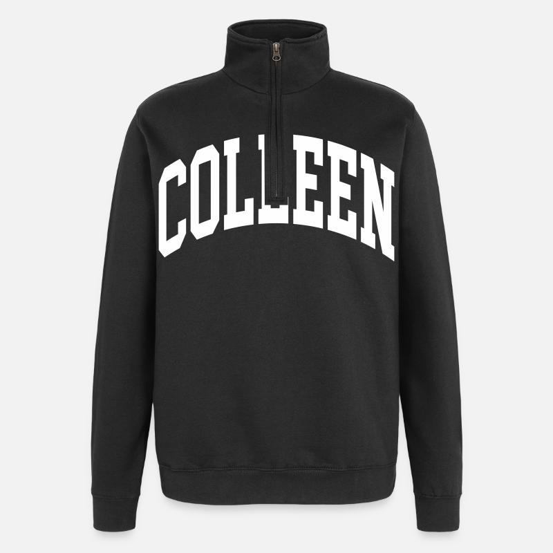Colleen - Sweat à zip 1/4 - noir