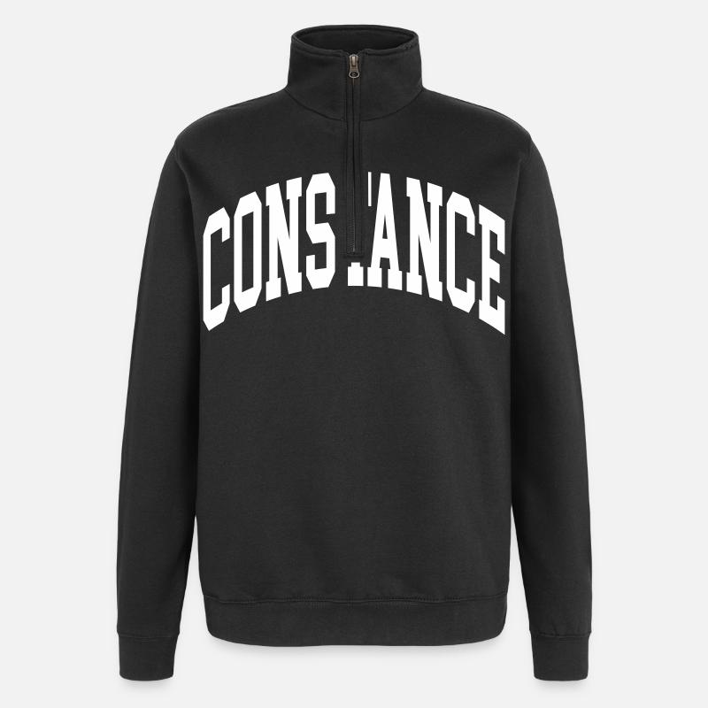 Constance - Quarter-Zip Sweatshirt - black