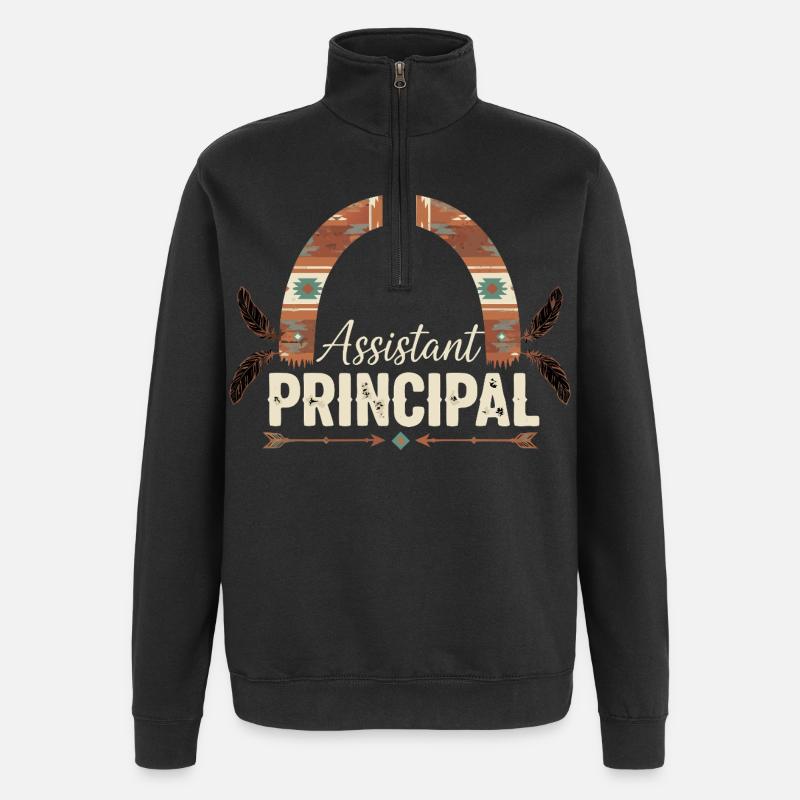 Vice-Rector Assistant Principal - Quarter-Zip Sweatshirt - black
