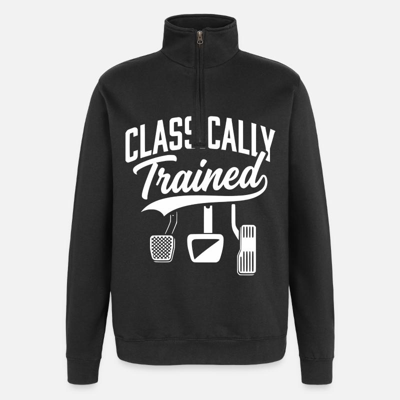 Classically Trained with Dimmer Manual Car  - Quarter-Zip-Sweatshirt - Schwarz