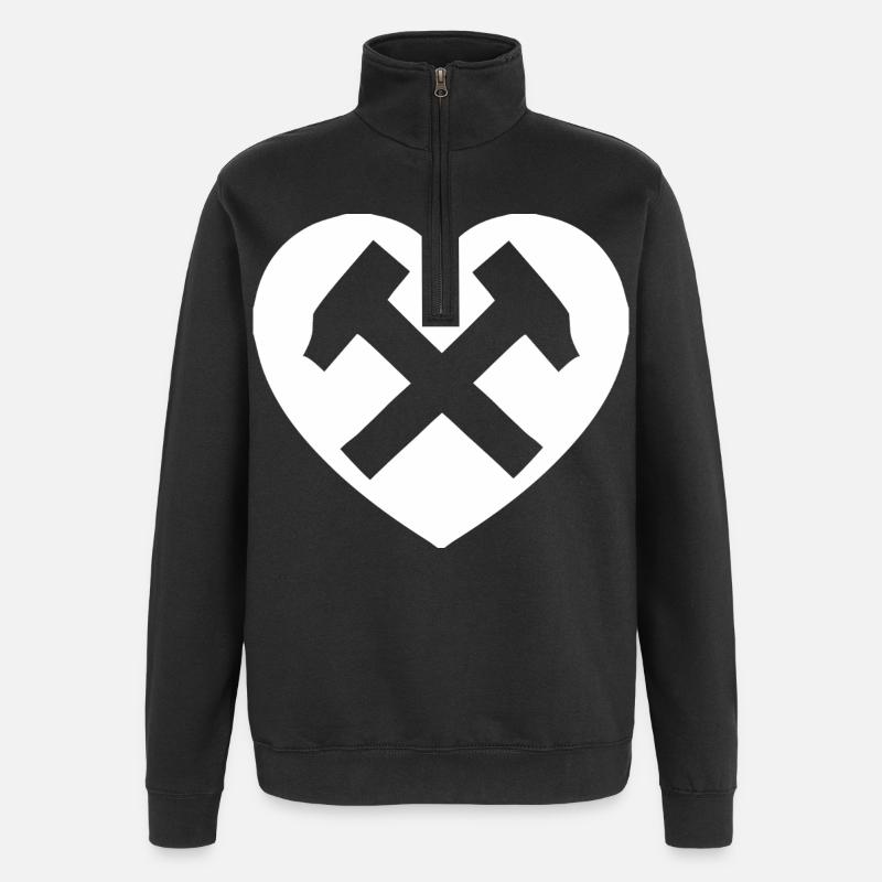 Hearthammer : L’amour dans l’acier - Sweat à zip 1/4 - noir