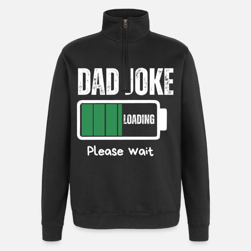 PAPA-WITZ - Quarter-Zip-Sweatshirt - Schwarz