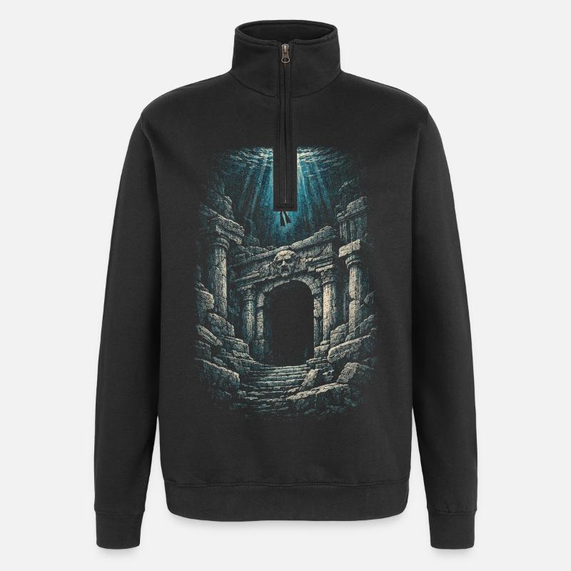 Apnée libre - Sweat à zip 1/4 - noir