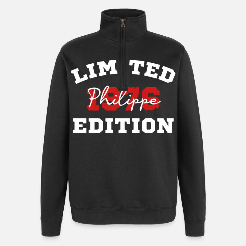 Limitierte Philippe-Ausgabe 1976 - Quarter-Zip-Sweatshirt - Schwarz