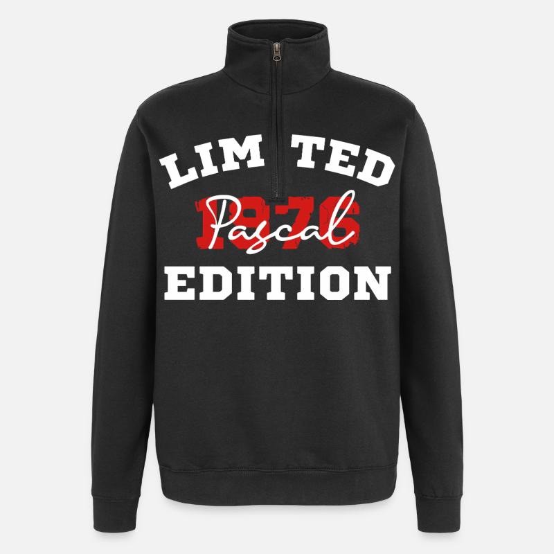 Edition Limitee Pascal 1976 - Sweat à zip 1/4 - noir