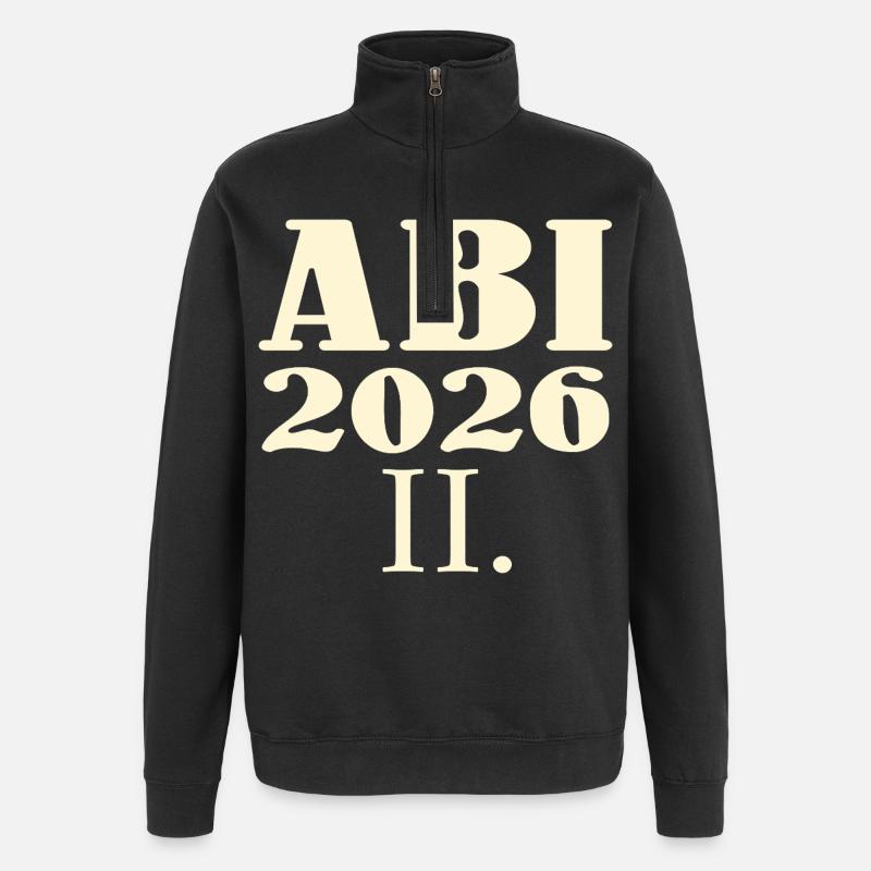 Réexamens Abitur 2026 - Sweat à zip 1/4 - noir