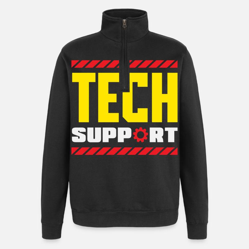 Support technique Équipement industriel - Sweat à zip 1/4 - noir