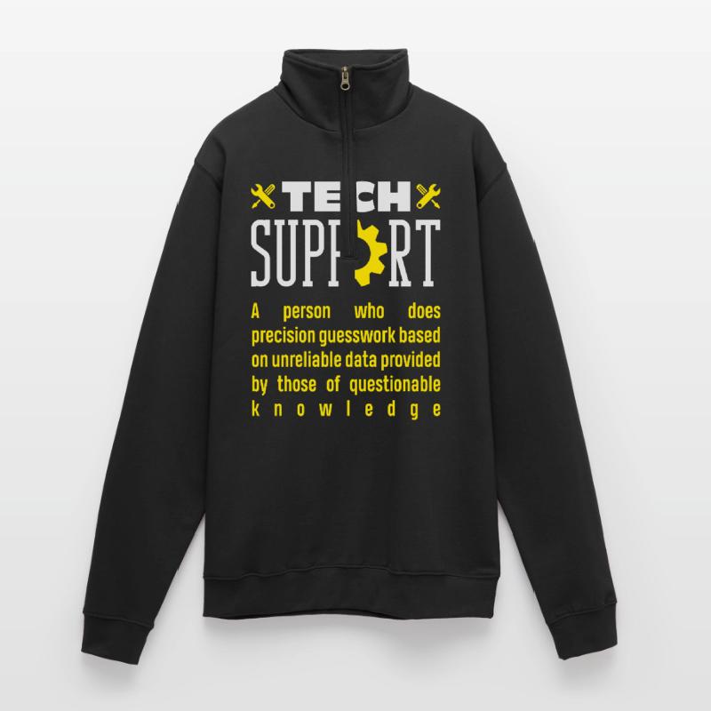 Tech Support Definition Precision Guesswork Quarter-Zip Sweatshirt