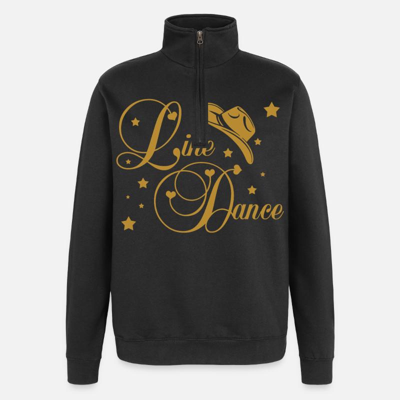 Line Dance - Quarter-Zip-Sweatshirt - Schwarz