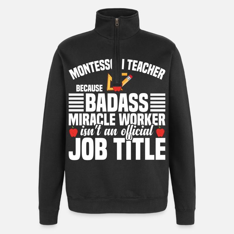 Methode der Lehrer-Wertschätzung - Quarter-Zip-Sweatshirt - Schwarz
