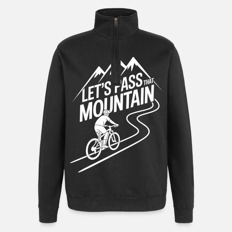 VTT, Descente, Action du cyclisme - Sweat à zip 1/4 - noir