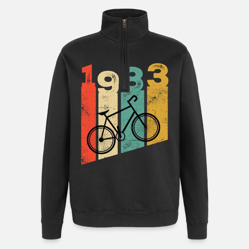 Millésime 1983 - Sweat à zip 1/4 - noir