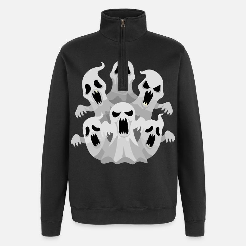 Geisterpack - Quarter-Zip-Sweatshirt - Schwarz