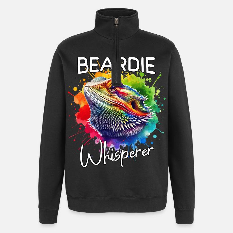 Le Chuchoteur de Dragon Barbu - Sweat à zip 1/4 - noir