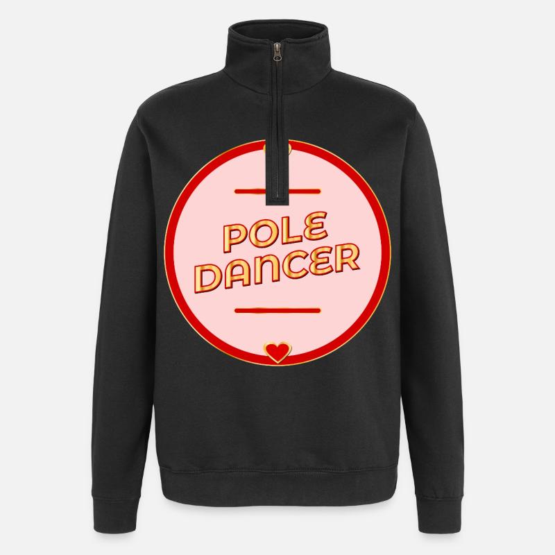 Pole Dance - Dancing - Quarter-Zip Sweatshirt - black