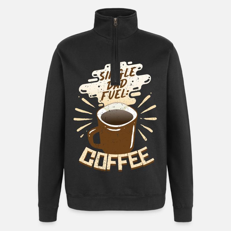 Père célibataire Père célibataire - Sweat à zip 1/4 - noir