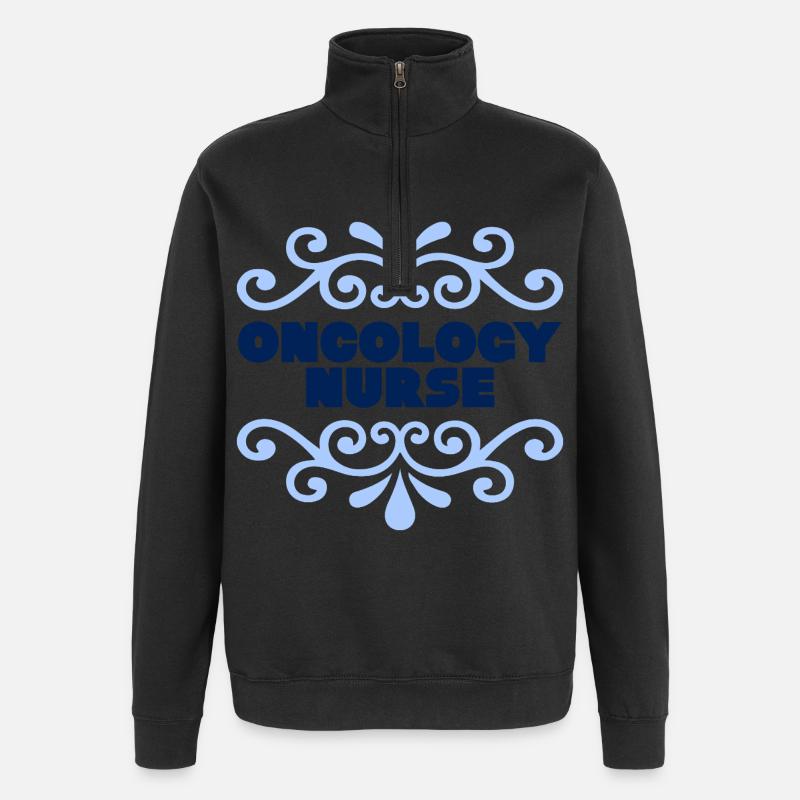 Oncology Nurse - Quarter-Zip Sweatshirt - black