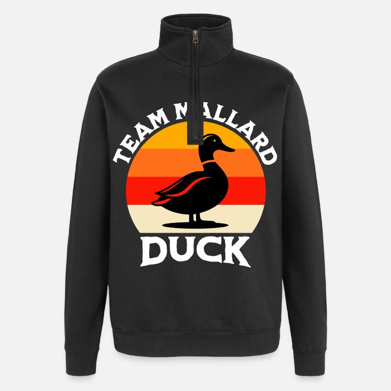 Équipe Mallard - Sweat à zip 1/4 - noir
