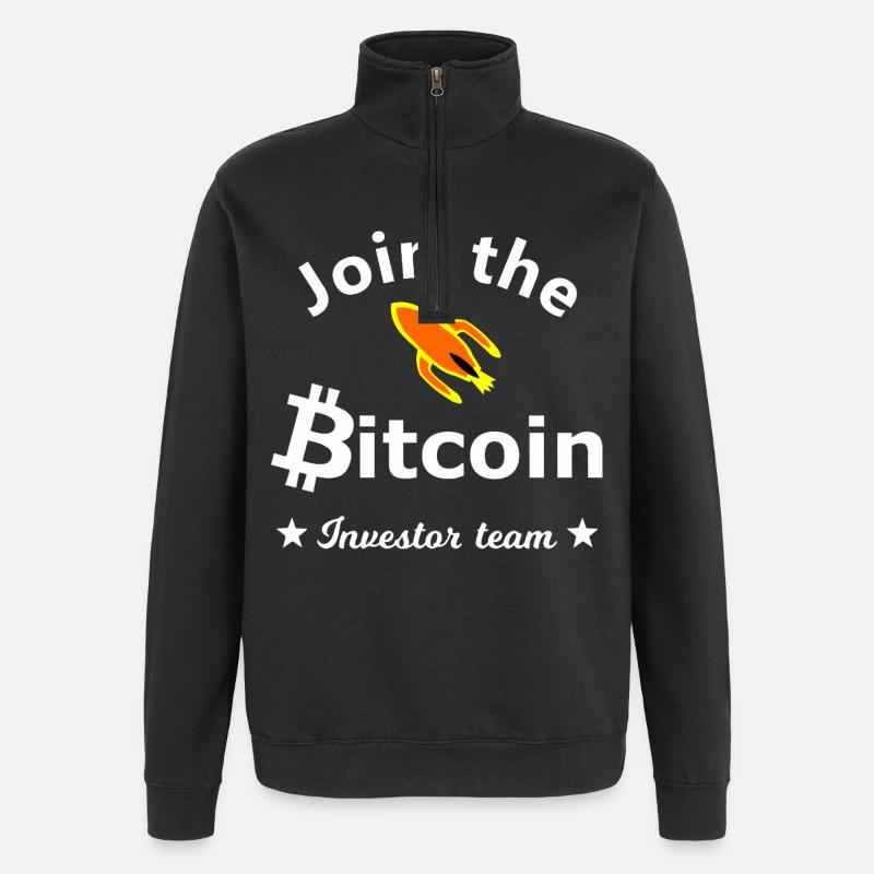 Bitcoin Investor Team - Quarter-Zip Sweatshirt - black