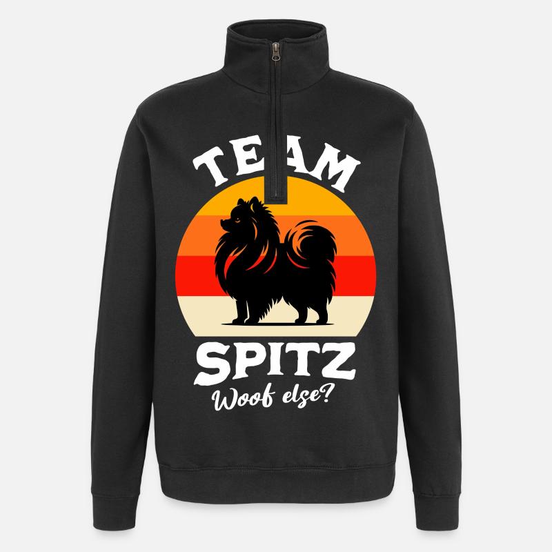Team Spitz - Quarter-Zip Sweatshirt - black