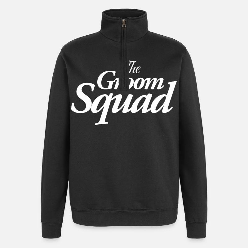 L’escouade des mariés - Sweat à zip 1/4 - noir