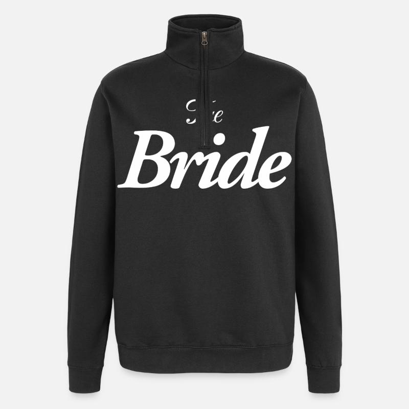 La Mariée - Sweat à zip 1/4 - noir