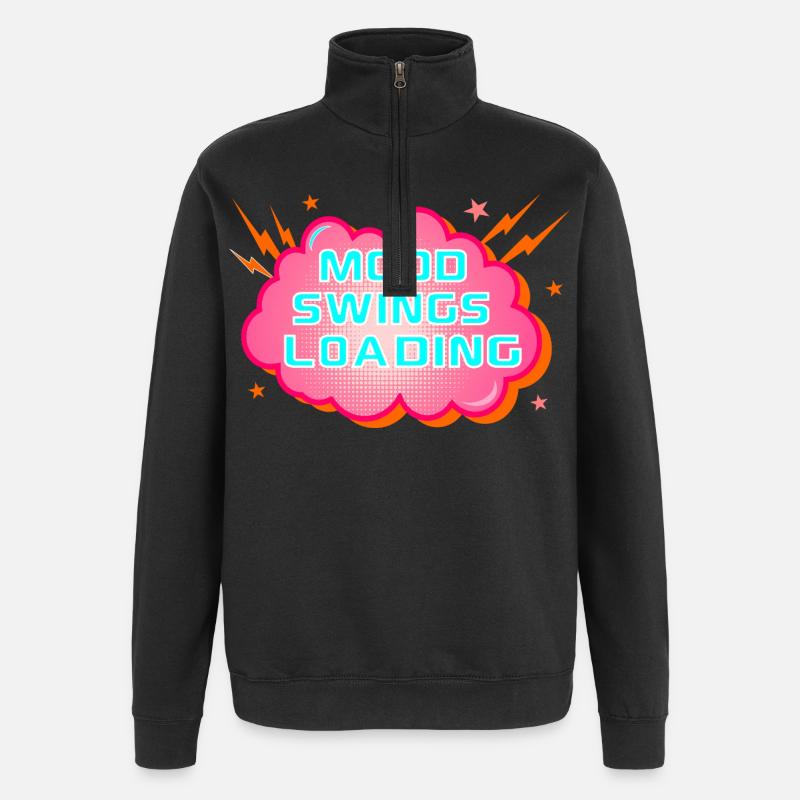 Sautes d’humeur Ménopause - Sweat à zip 1/4 - noir