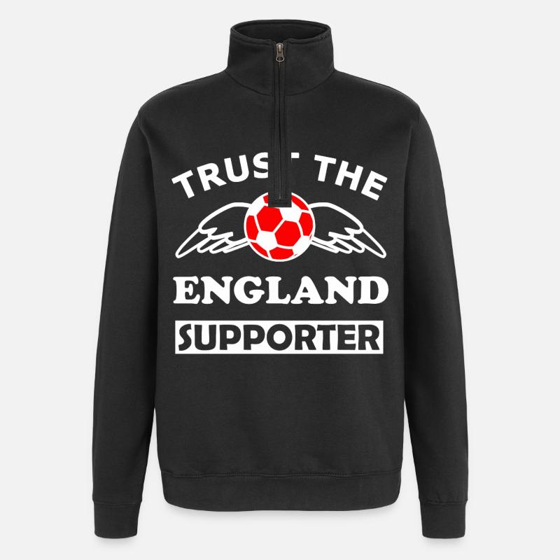 Wingball des supporters anglais - Sweat à zip 1/4 - noir