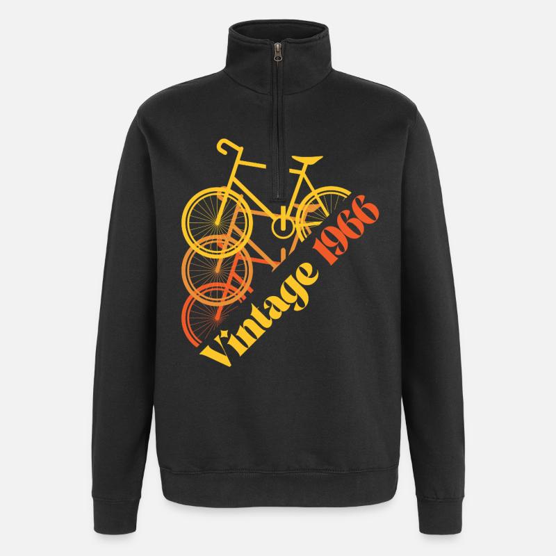 Millésime 1966 - Sweat à zip 1/4 - noir