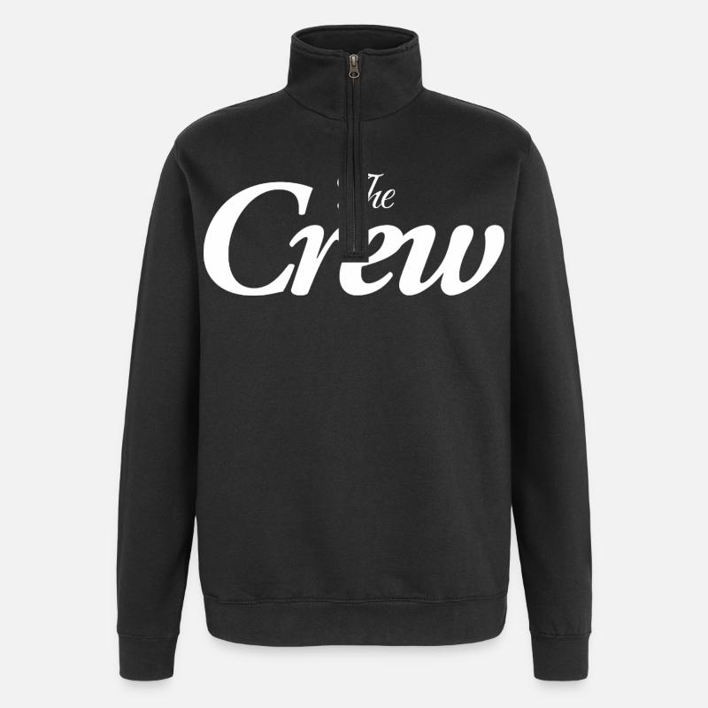 the crew - Quarter-Zip Sweatshirt - black