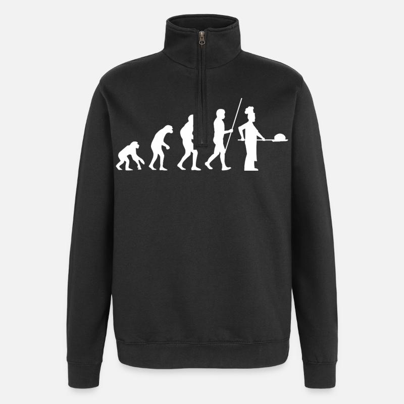 Bäcker Evolution - Quarter-Zip-Sweatshirt - Schwarz