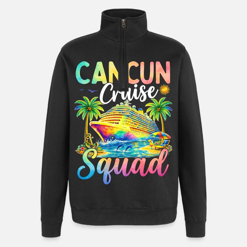 Équipe de croisière de Cancún - Sweat à zip 1/4 - noir