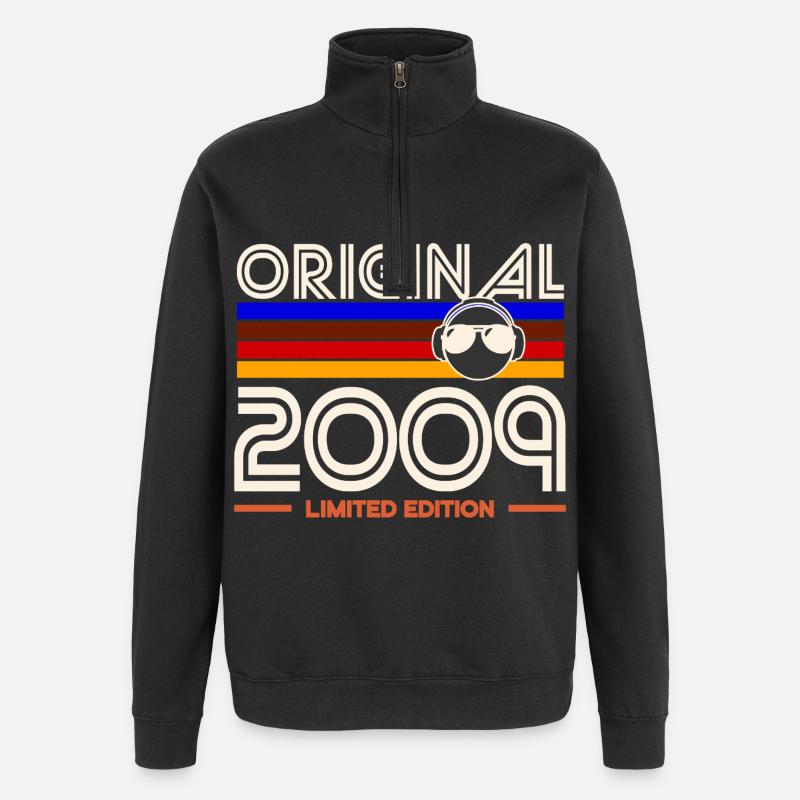 Originale limitierte Edition 2009 - Quarter-Zip-Sweatshirt - Schwarz