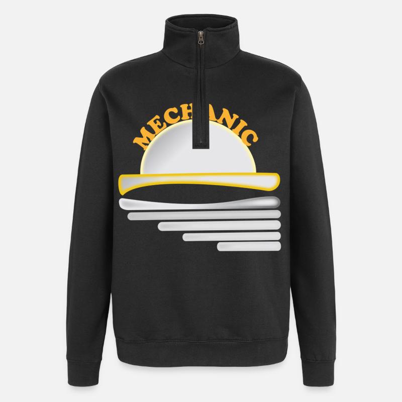 Mechanic Graphics - Quarter-Zip Sweatshirt - black