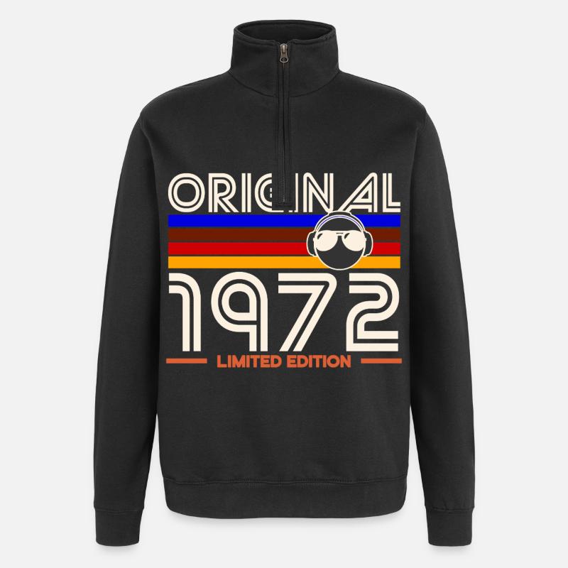 Original 1972 Édition limitée - Sweat à zip 1/4 - noir