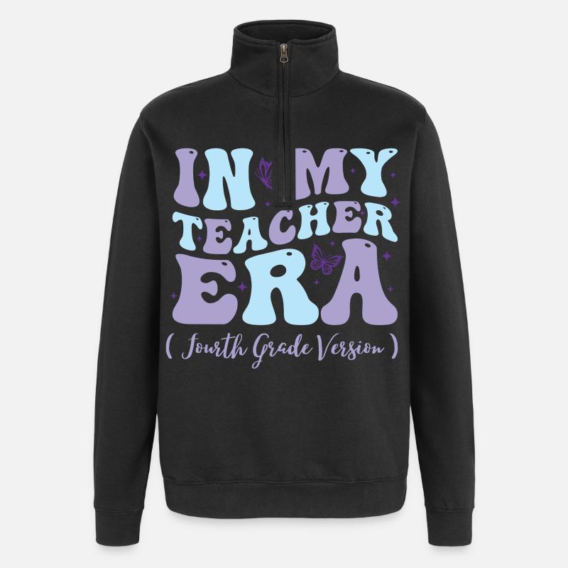 À l’époque de mon enseignant, quatrième - Sweat à zip 1/4 - noir