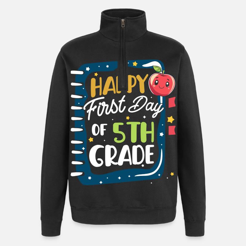 Cinquième année, 5e année - Sweat à zip 1/4 - noir