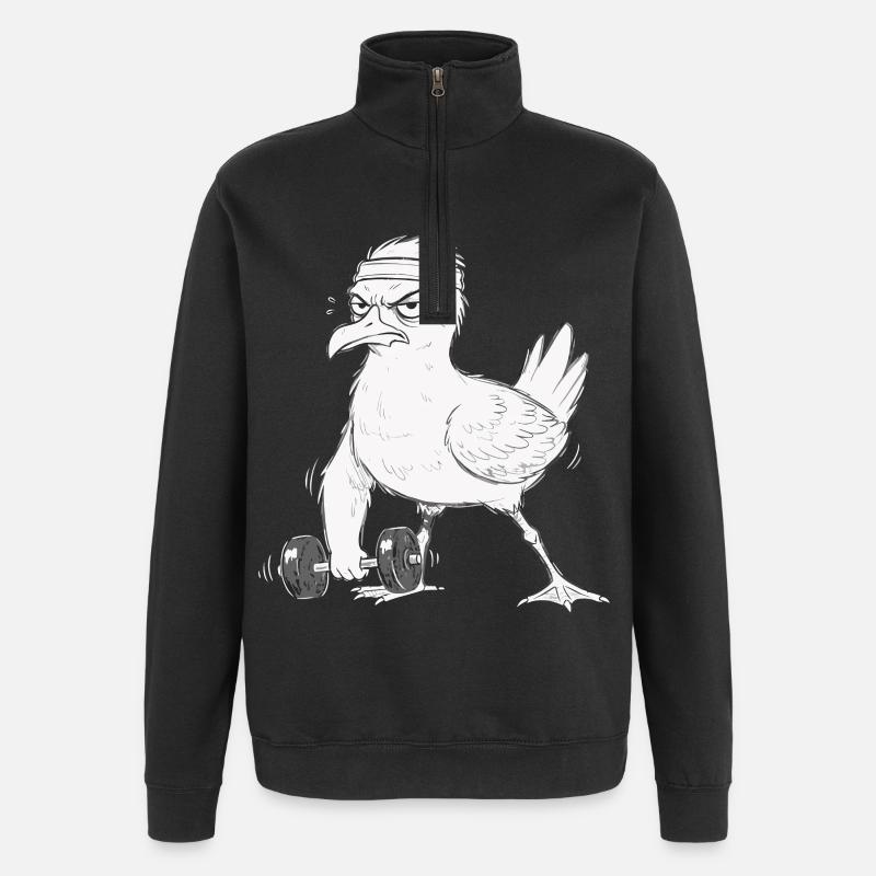 Haltère d’entraînement physique Seagull - Sweat à zip 1/4 - noir