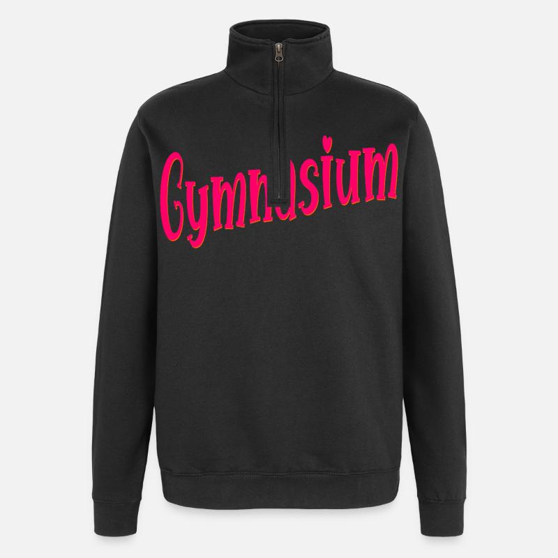 Schule Schulwechsel Gymnasium - Quarter-Zip-Sweatshirt - Schwarz