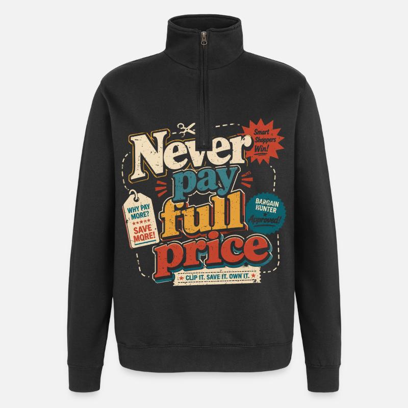 Coupons de réduction - Sweat à zip 1/4 - noir
