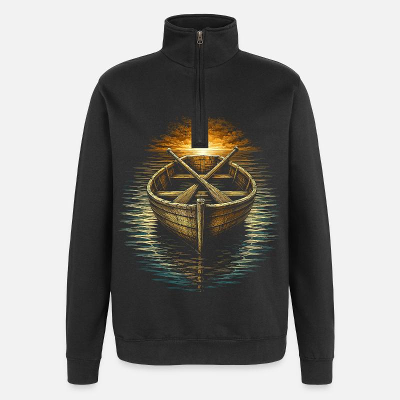 Chapelain, clerc, pasteur Boot - Sweat à zip 1/4 - noir
